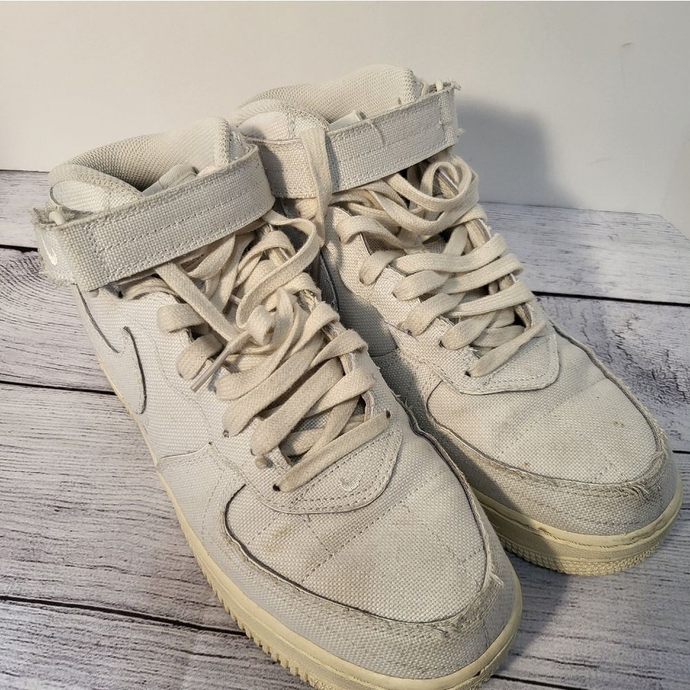 Nike Air Force 1 '07 Mid LX Summit White Canvas DZ4866-121 Women's Size … - Picture 9 of 10